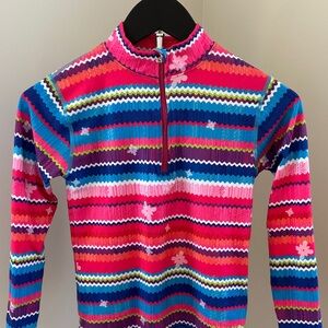 Obermeyer Girl’s Half-Zip Ski Base Layer Top